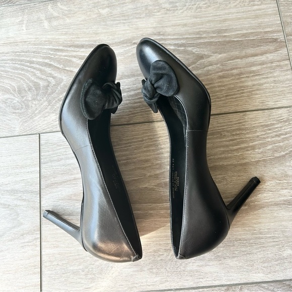 Lauren  Ralph Lauren Georgie Black Bow Tie Pumps - Picture 9 of 12